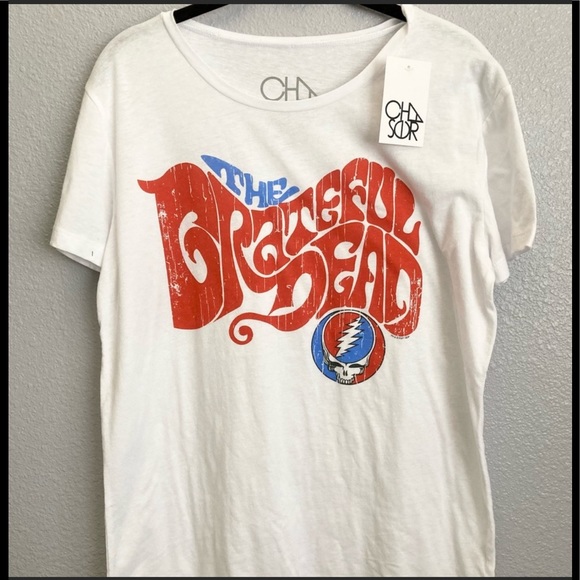 Chaser Tops - NWT Chaser distressed Grateful Dead tee shirt